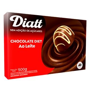 Quantas calorias em 1 barra (20 g) Chocolate Ao Leite Diet?