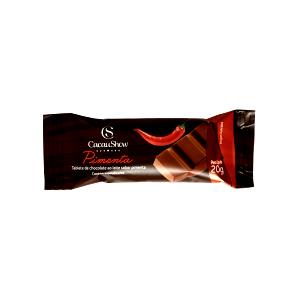 Quantas calorias em 1 barra (20 g) Chocolate Sabor Pimenta?