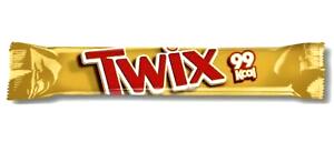 Quantas calorias em 1 barra (20 g) Twix (20g)?