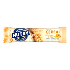 Quantas calorias em 1 barra (22 g) Cereal em Barra com Banana Aveia e Mel?