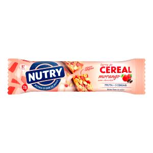 Quantas calorias em 1 barra (22 g) Cereal em Barra com Morango?