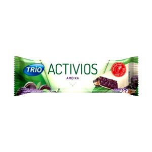 Quantas calorias em 1 barra (25 g) Activios Ameixa?