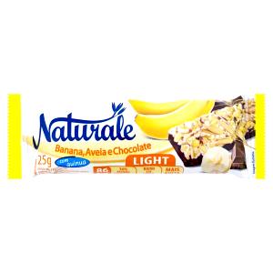 Quantas calorias em 1 barra (25 g) Barra de Cereal Banana, Aveia e Chocolate?