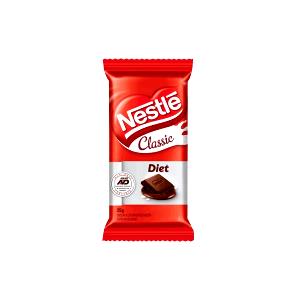 Quantas calorias em 1 barra (25 g) Chocolate Ao Leite Diet?