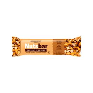 Quantas calorias em 1 barra (25 g) Nuts Bar Castanhas e Sementes?