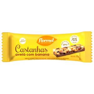 Quantas calorias em 1 barra (27 g) Frutos Banana e Avelã?