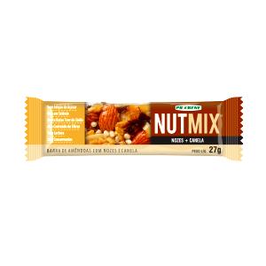 Quantas calorias em 1 barra (27 g) Nutmix Nozes e Canela?