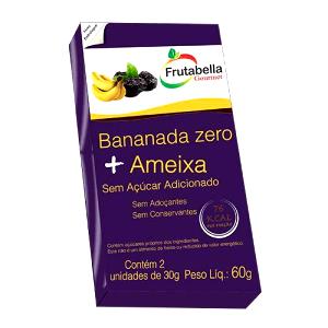 Quantas calorias em 1 barra (30 g) Bananada Zero + Ameixa?