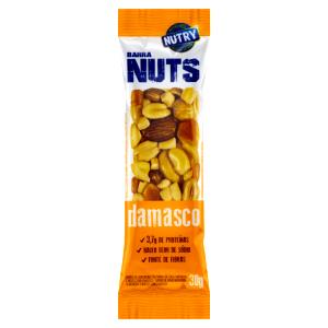 Quantas calorias em 1 barra (30 g) Barra Nuts com Damasco?