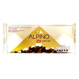 Quantas calorias em 1 barra (30 g) Chocolate Alpino Diet?