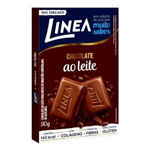 Quantas calorias em 1 barra (30 g) Chocolate Ao Leite Diet?