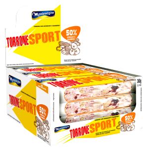 Quantas calorias em 1 barra (30 g) Torrone Sport?