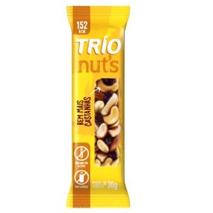 Quantas calorias em 1 barra (30 g) Trio Nut
