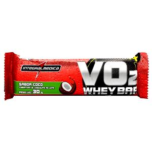 Quantas calorias em 1 barra (30 g) Whey Bar Sabor Coco?