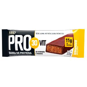 Quantas calorias em 1 barra (33 g) Pro30 Vit Amendoim?