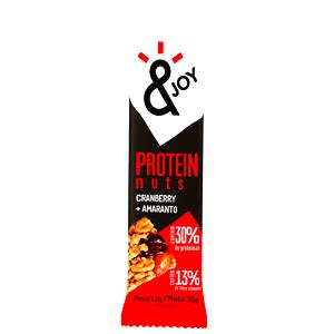 Quantas calorias em 1 barra (35 g) Protein Nuts Cranberry + Amaranto?