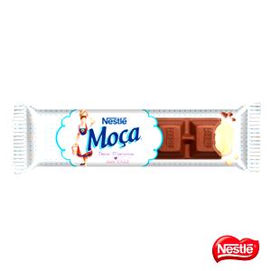 Quantas calorias em 1 barra (38 g) Barra de Chocolate Moça?