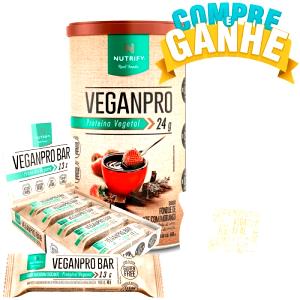 Quantas calorias em 1 barra (40 g) Veganpro Fondue de Chocolate com Morango?