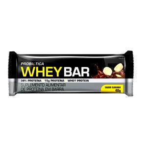 Quantas calorias em 1 barra (40 g) Whey Bar Banana?