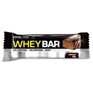 Quantas calorias em 1 barra (40 g) Whey Bar Chocolate e Cobertura de Chocolate?