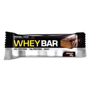 Quantas calorias em 1 barra (40 g) Whey Bar Chocolate?