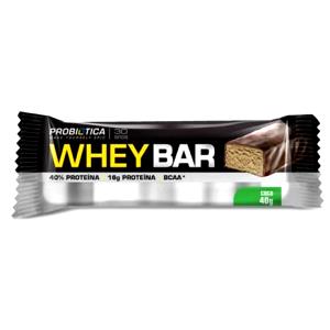 Quantas calorias em 1 barra (40 g) Whey Bar Coco?