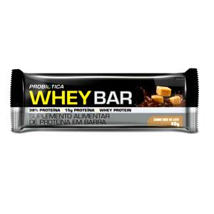 Quantas calorias em 1 barra (40 g) Whey Bar Doce de Leite?