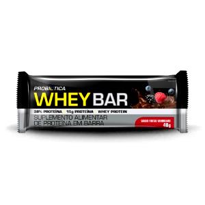 Quantas calorias em 1 barra (40 g) Whey Bar?