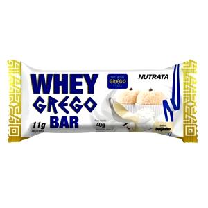 Quantas calorias em 1 barra (40 g) Whey Grego Bar Beijinho?