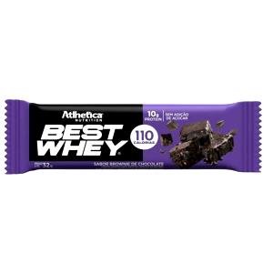 Quantas calorias em 1 barra (40 g) Whey Protein Bar Brownie de Chocolate?