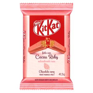 Quantas calorias em 1 barra (41,5 g) Kit Kat Cacau Ruby?