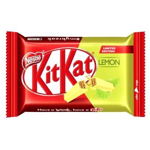 Quantas calorias em 1 barra (41,5 g) Kit Kat Limão?