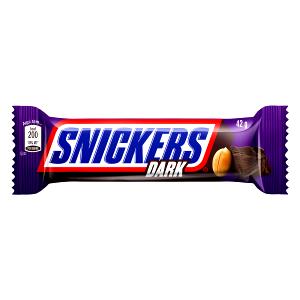 Quantas calorias em 1 barra (42 g) Snickers Dark?