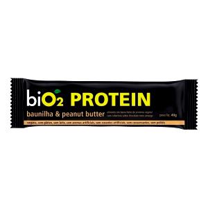 Quantas calorias em 1 barra (45 g) Protein Baunilha + Amendoim?