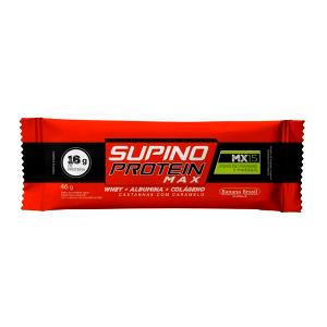 Quantas calorias em 1 barra (46 g) Supino Protein Max?