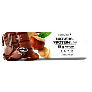 Quantas calorias em 1 barra (60 g) Natural Protein Bar Cacau & Avelã?