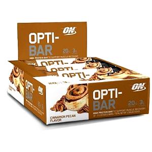 Quantas calorias em 1 barra (60 g) Opti-Bar Cinnamon Pecan?