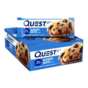 Quantas calorias em 1 barra (60 g) Quest Bar Blueberry Muffin?