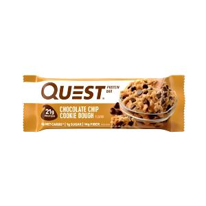 Quantas calorias em 1 barra (60 g) Quest Bar Chocolate Chip Cookie Dough?