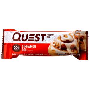 Quantas calorias em 1 barra (60 g) Quest Bar Cinnamon Roll?