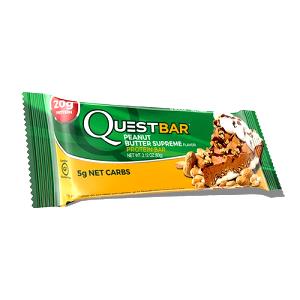 Quantas calorias em 1 barra (60 g) Quest Bar Peanut Butter Supreme?