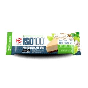 Quantas calorias em 1 barra (61 g) Iso 100 Protein Isolate Bar Key Lime Pie?
