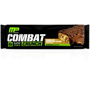 Quantas calorias em 1 barra (63 g) Combat Crunch?