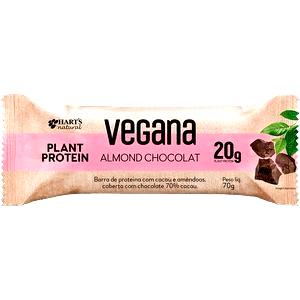 Quantas calorias em 1 barra (70 g) Vegana Almond Chocolat?