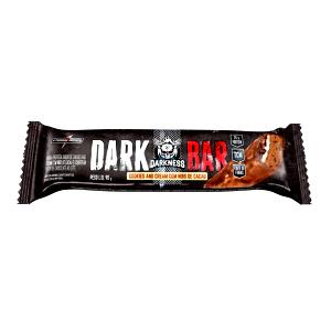 Quantas calorias em 1 barra (90 g) Darkbar Cookies & Cream com Nibs de Cacau?
