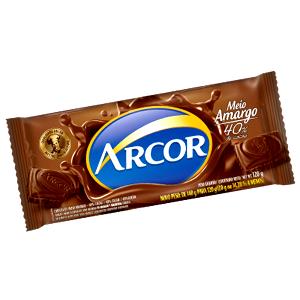 Quantas calorias em 1 Barra Grande (21 Quadrados, 112 G) Chocolate Preto ou Doce?
