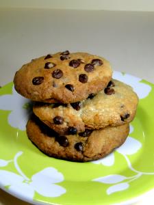 Quantas calorias em 1 Barra (Quadrado De 5 Cm) Massa para Cookies com Pepitas de Chocolate (com Margarina)?