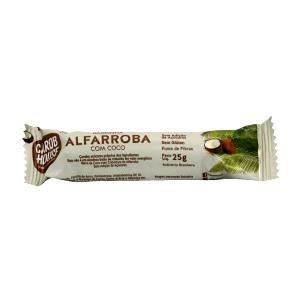 Quantas calorias em 1 barrinha (25 g) Alfarroba com Coco?