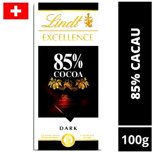 Quantas calorias em 1 barrinha (25 g) Chocolate Amargo 85%?