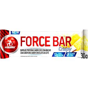 Quantas calorias em 1 barrinha (30 g) Force Bar Crispy Coco com Abacaxi?